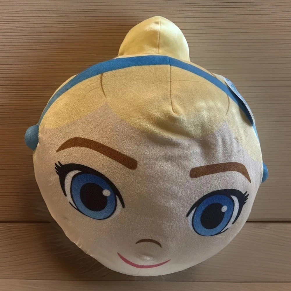 Disney Cloud Travel Pillow Princess Cinderella Character Head 15"